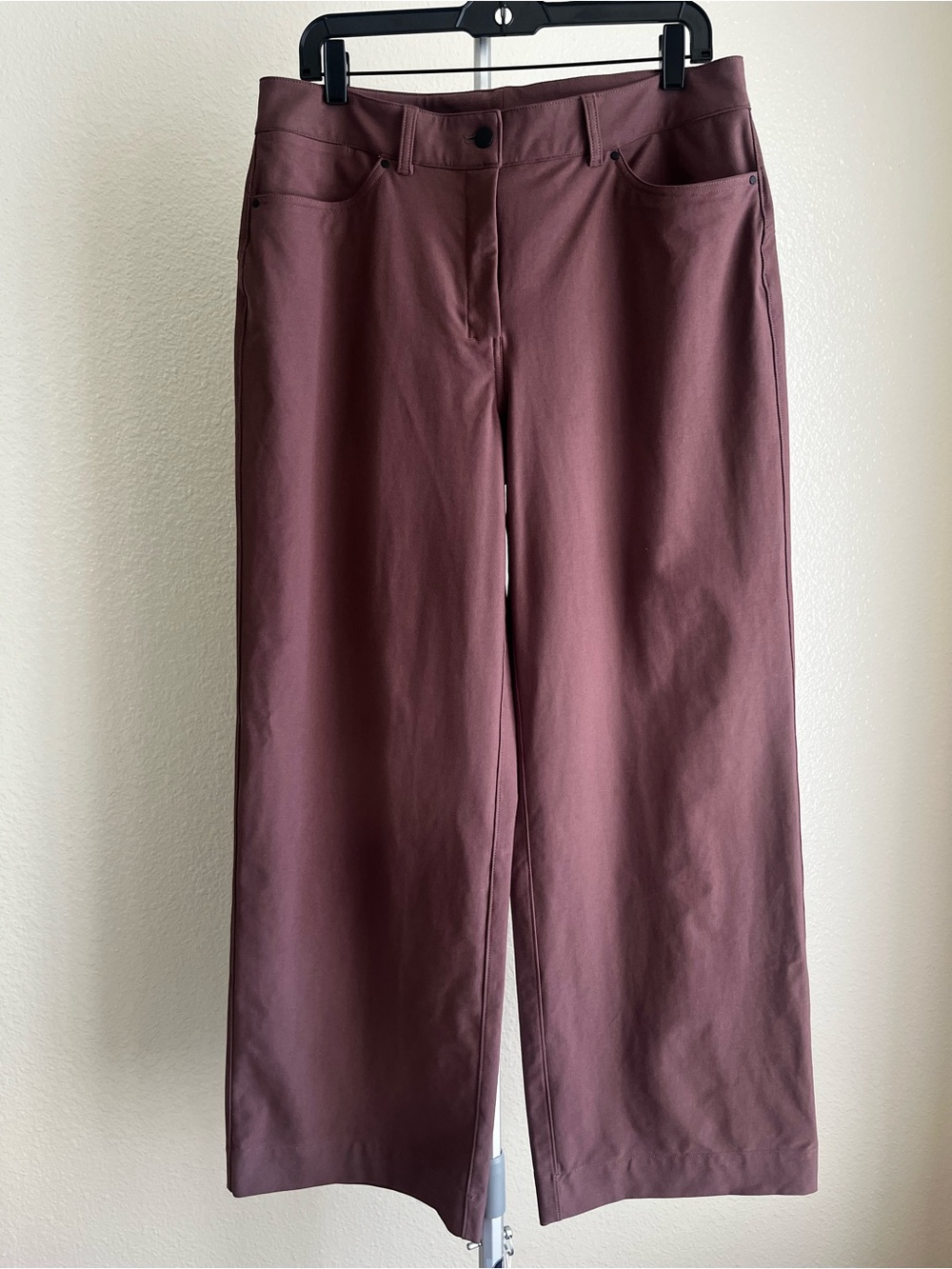 Lululemon City Sleek 5 Pocket High-Rise Wide-Leg Pant Dark Oxide Size 31